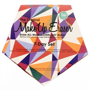 The Original MakeUp Eraser Geometric 7 Day Set And Laundry Bag NEW